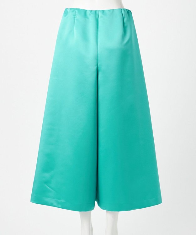 23区 【エステータ】フォルムサテン キュロットパンツ ターコイズブルー系