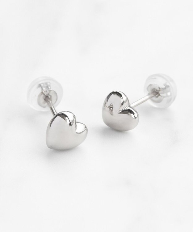 TOCCA 【WEB限定】WITH HEART PIERCED EARRINGS プラチナ ピアス プラチナ系