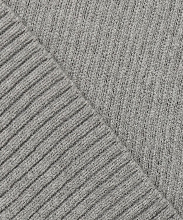 ANY L 【洗濯機可】ウォームニットリブタートルネック グレー