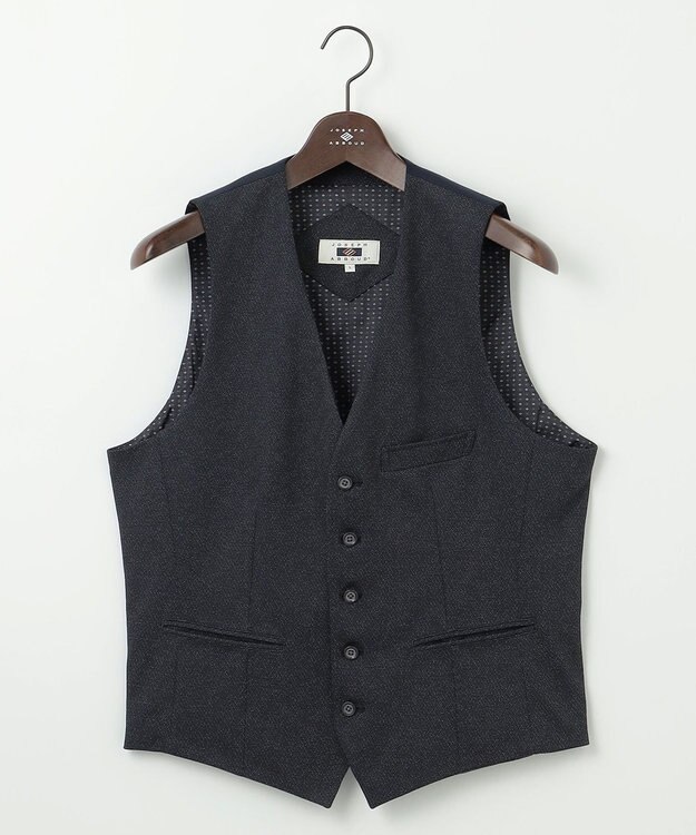 JOSEPH ABBOUD 【ストレッチ/弱撥水】ムリネ ジャージ ベスト ネイビー系