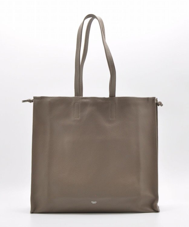 blancle シュリンクレザー スクイーズビッグトート TAUPE