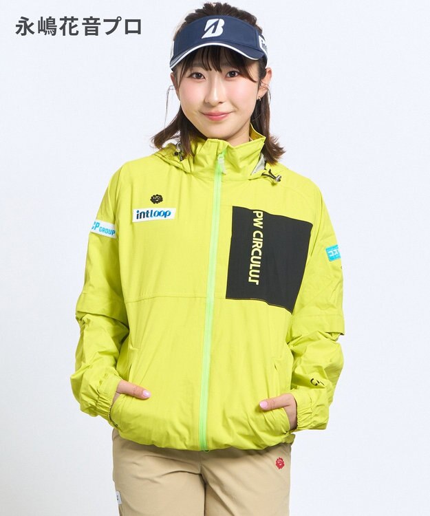 PW CIRCULUS 【 耐水圧20000mm  / レイン対応 】【UNISEX】防水レインウエアセット ゴルフ ライトグリーン系
