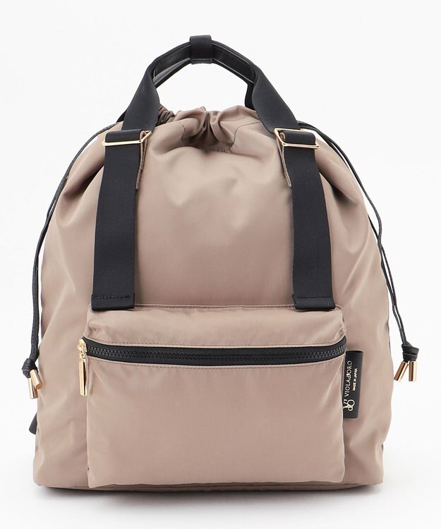 23区 VIOLAdORO GINO ナイロン2way バッグ ベージュ系