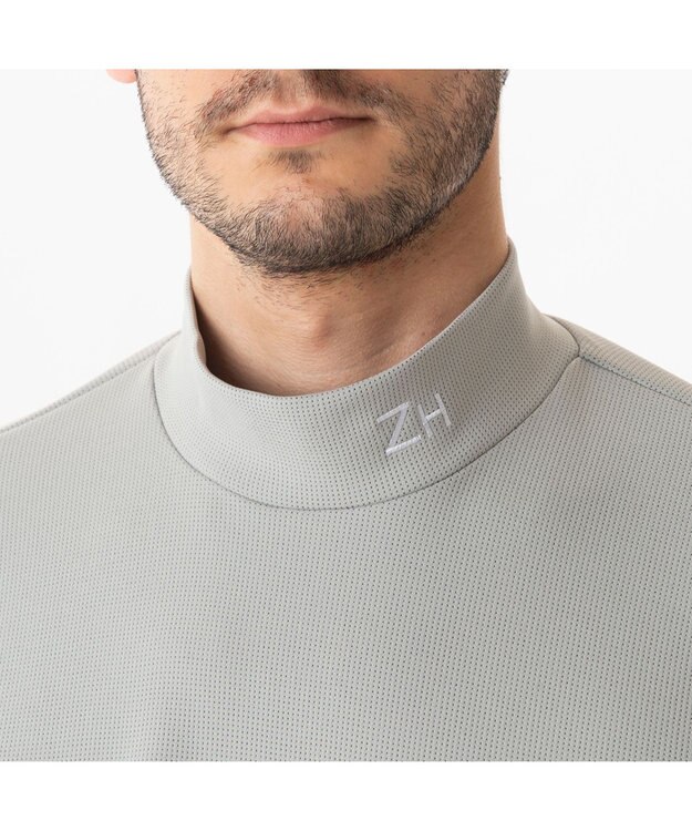 ZERO HALLIBURTON ゼロハリバートン ZERO HALLIBURTON ヒートエナジー×カラット　モックネック長袖 82246 グレー