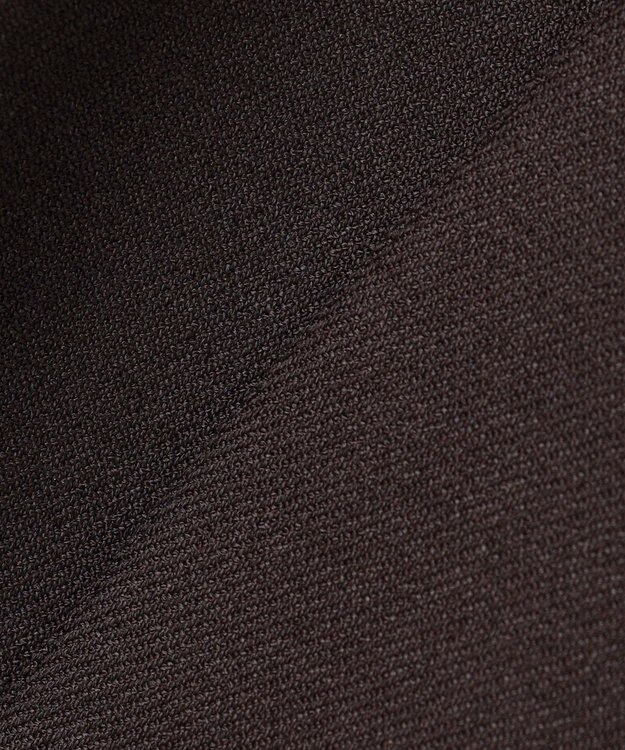 ICB 【洗える】プロヴィスウールツイル ノーカラージャケット チャコール系