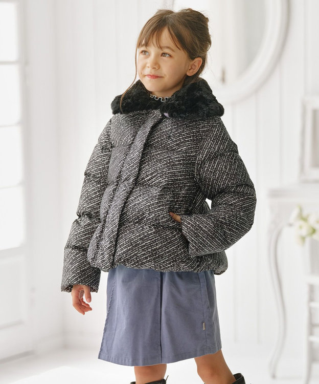 組曲 KIDS 【110-140㎝】 ショートダウン ツイード系5