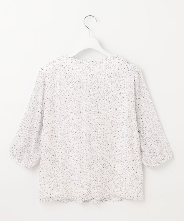 J.PRESS LADIES SMALL FLOWER プリント カットソー レッド系5