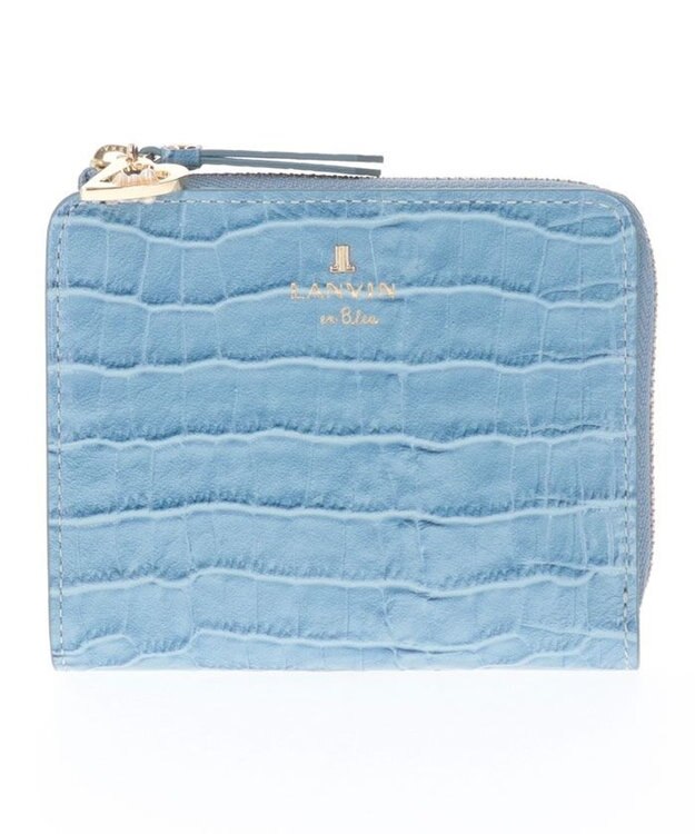 LANVIN en Bleu マゼンダ Lファスナー二つ折り財布 ブルー