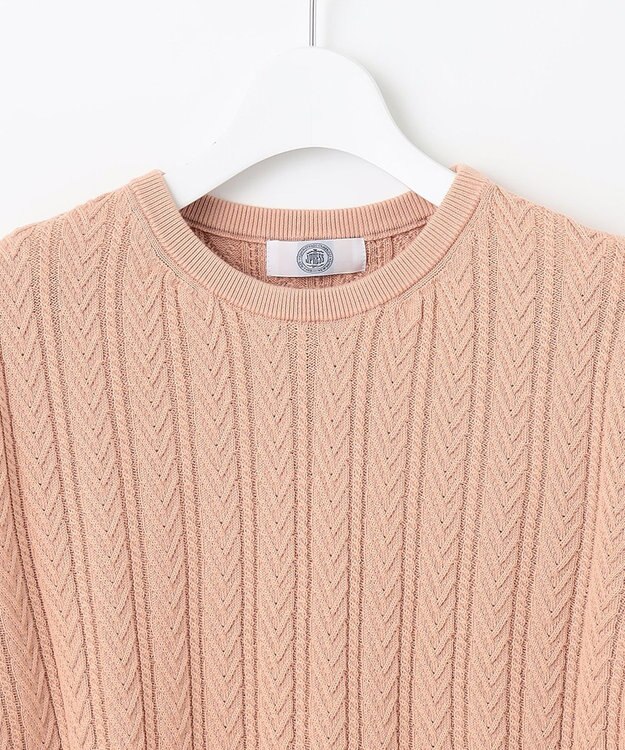 J.PRESS LADIES L 【洗える】 TSUBOMI WG ニット ライトオレンジ系