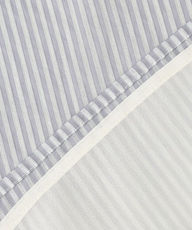 ANY SIS 【2WAY】ドロスト ブラウス グレー系ストライプ