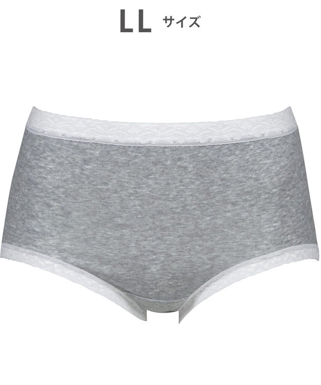 WACOAL 【ディアヒップ】 ショーツ はきこみ丈ふかめ 綿混(身生地) ヒップを包みこむフィット感 やさしいはきごこち PPA177 /ワコール グレー