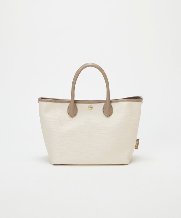 TOPKAPI 【Breath TOPKAPI】RIPPLE リプル レザーハンドル ミニ トートバッグ アイボリー