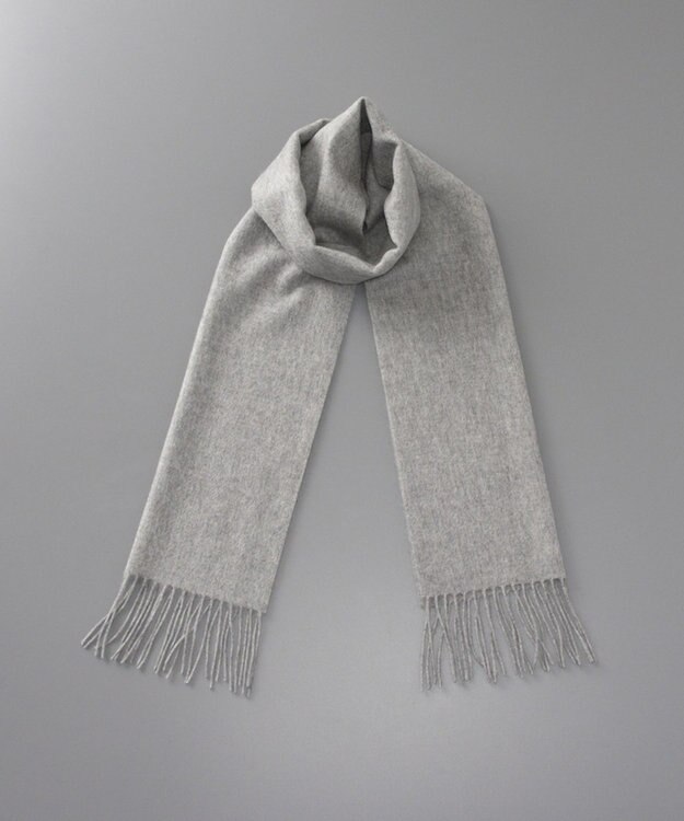 AURORA WEB限定  カシミヤ マフラー（幅30cm) ミディアムグレー