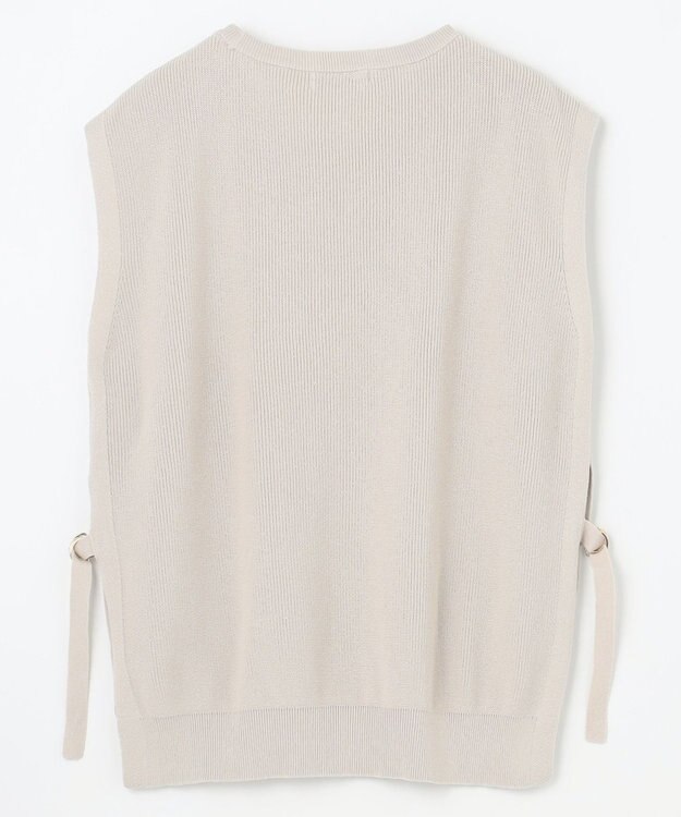 ANY スプリングニットベスト サンドベージュ