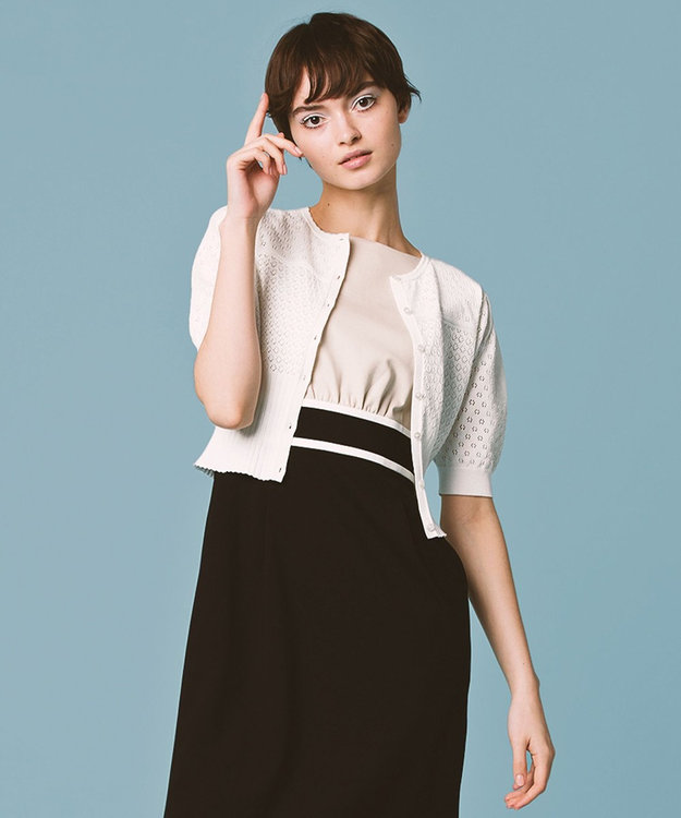 TOCCA 【洗える！】PORTULACA KNIT カーディガン ホワイト系