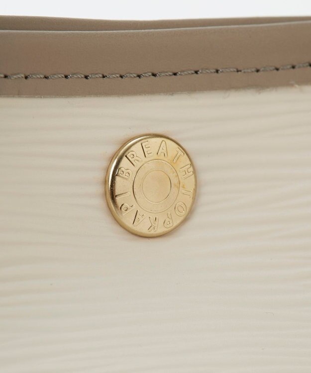 TOPKAPI 【Breath TOPKAPI】RIPPLE リプル レザーハンドル ミニ トートバッグ アイボリー