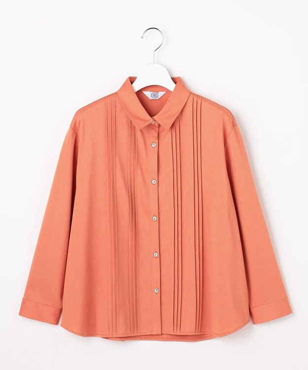 J.PRESS LADIES コンパクトトリコット シャツライク カットソー オレンジ系