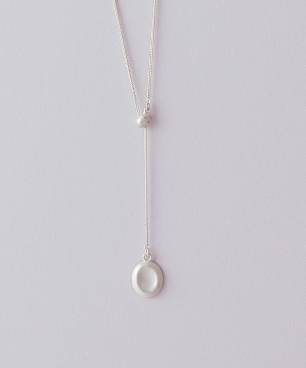 Pisceans デントプレートスライドネックレス マットシルバー