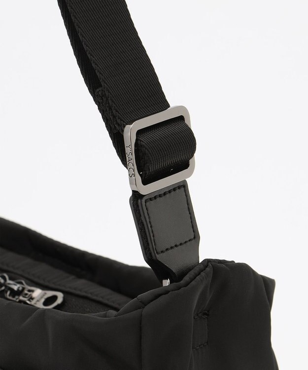 Y'SACCS ドローストリング コンビカラーショルダー mini ブラック