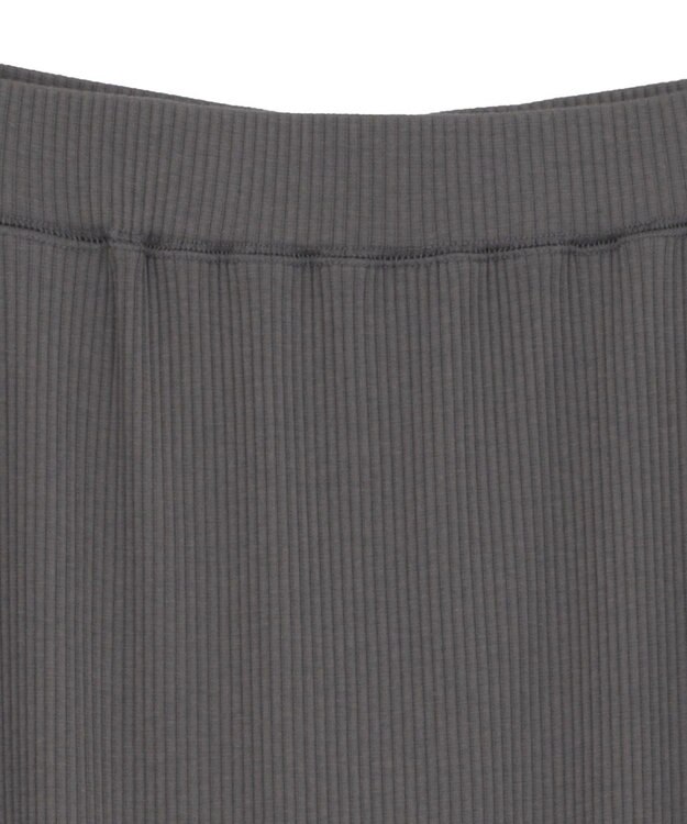 AMERICAN HOLIC 針抜きリブナロースカート Charcoal Gray