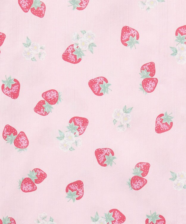 ANY KIDS 【洗濯機可能/簡単着付け】2WAY セパレート浴衣セット ピンク×イチゴ