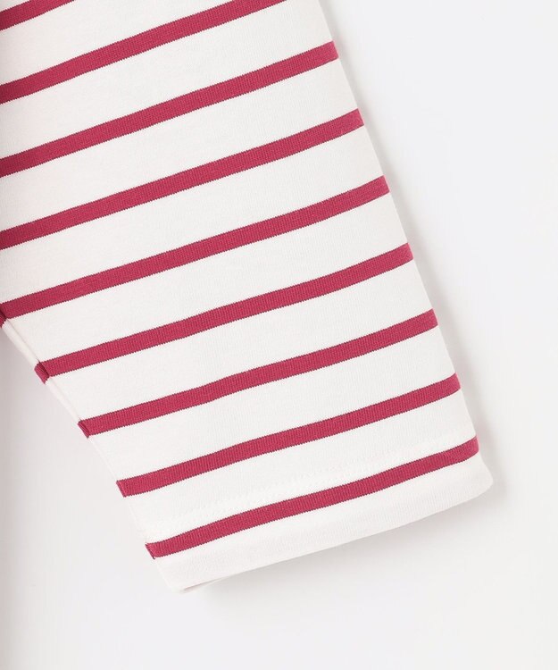 ANY オーガビッツ ボーダーカットソー マゼンタ