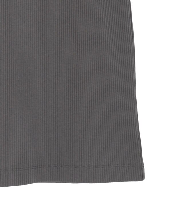 AMERICAN HOLIC 針抜きリブナロースカート Charcoal Gray