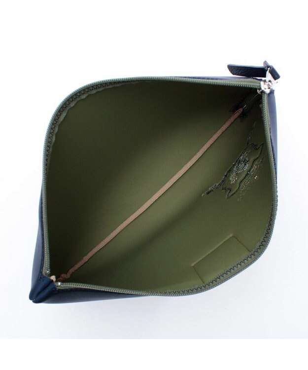 A.D.M.J. 【魔法の様に軽い】マジックライト/スパニッシュファブリックエンブレム刺しゅうフラットポーチ2セット(L/LL) マリノ