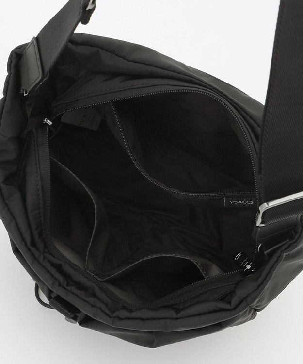 Y'SACCS ドローストリング コンビカラーショルダー mini ブラック