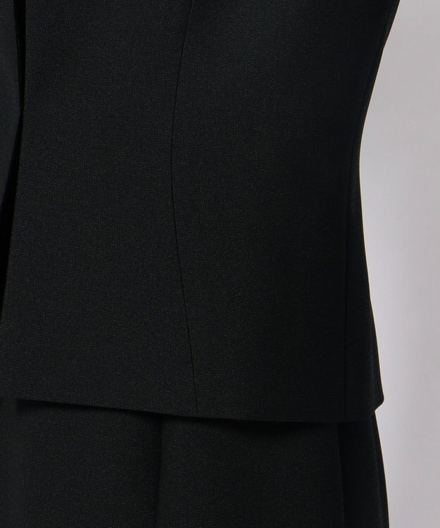 自由区 FORMAL 【前開きワンピース】ネルファータリンググログラン ジャケット+ワンピース ブラック系