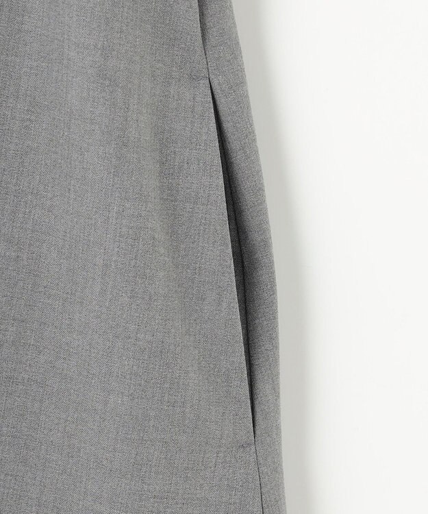 組曲 L 【KUMIKYOKU NAVY】ウーステッドライククロス シャツワンピース ミディアムグレー系