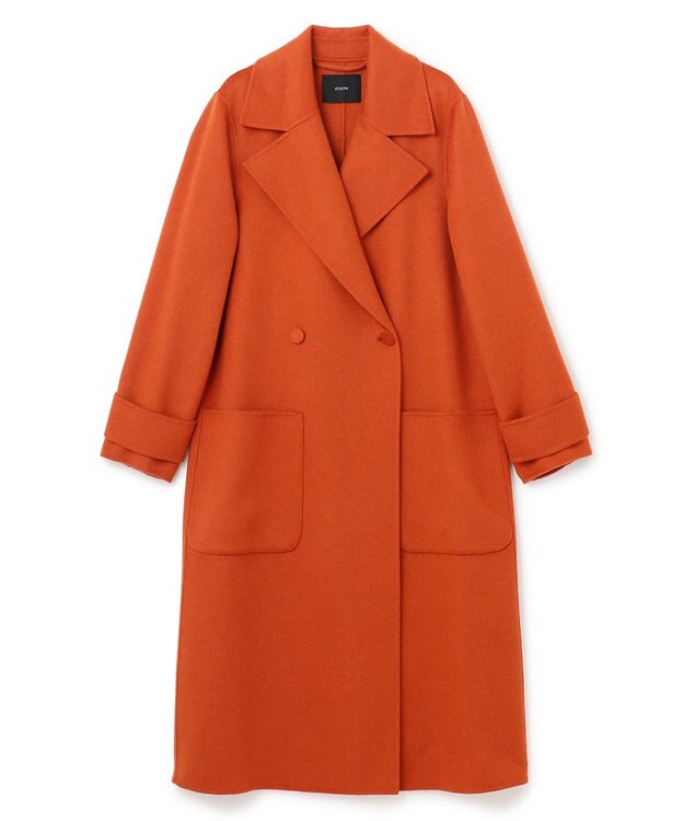 JOSEPH ダブルフェイスカシミヤ　ダブルブレステッドコート Cinnamon