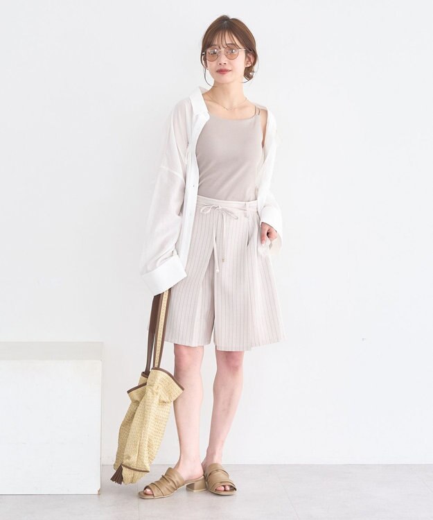 earth music&ecology 【予約】適ON カップ付きキャミソール ベージュ