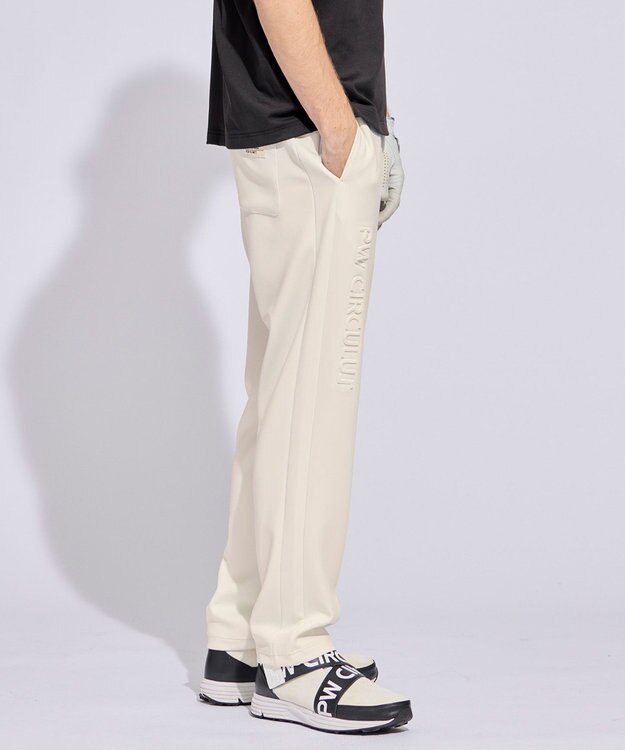 PW CIRCULUS 【MEN】リラクシングジャージーパンツ ゴルフ ホワイト系