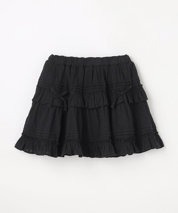 ANY KIDS 【洗濯機可能】カラミドビー ティアードスカパン ブラック