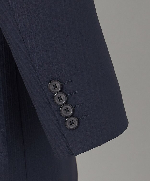 GOTAIRIKU 【御幸毛織】Superio160 ウールカシミヤ スーツ（ネイビーストライプ） ネイビー系8