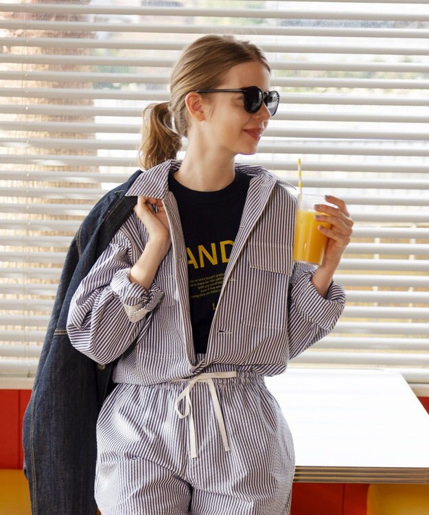 LENO LONDON STRIPE WORK SHIRTS / ロンドンストライプワークシャツ BLUE STRIPE