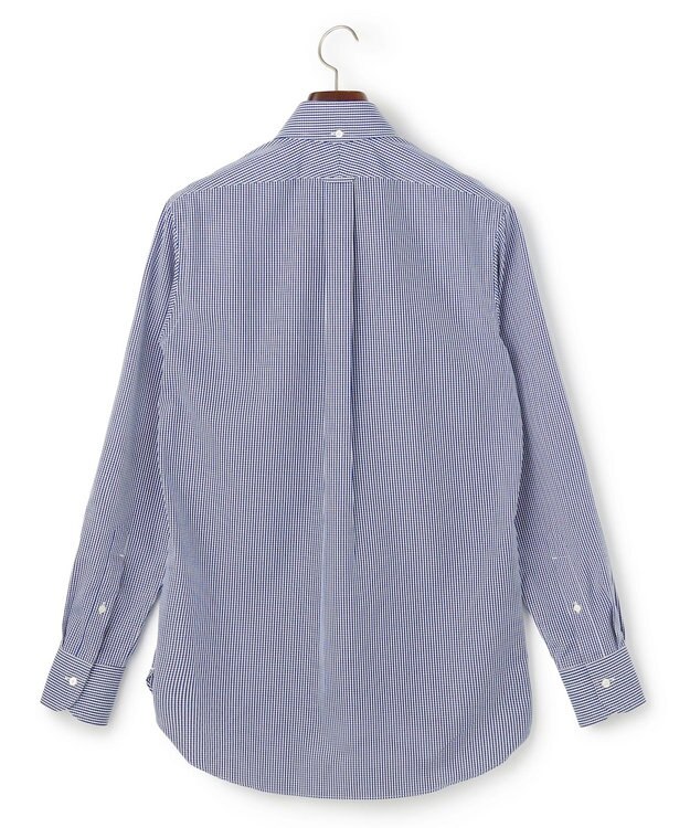 J.PRESS MEN 【PREMIUM PLEATS / 形態安定】ギンガムチェック ドレスシャツ / B.D. ネイビー系3