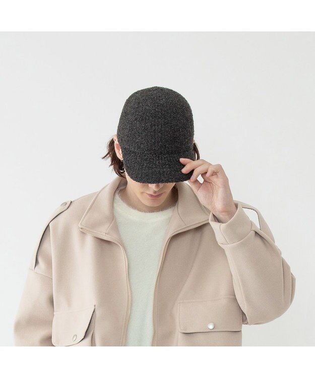 林八百吉商店 Jin no beat shi te cassie ニットサーモキャップ チャコール