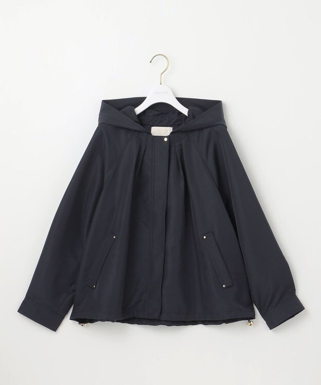 ANY SIS S 【撥水・UVカット・花粉ガード】2WAYラグランフーディ ブルゾン ネイビー