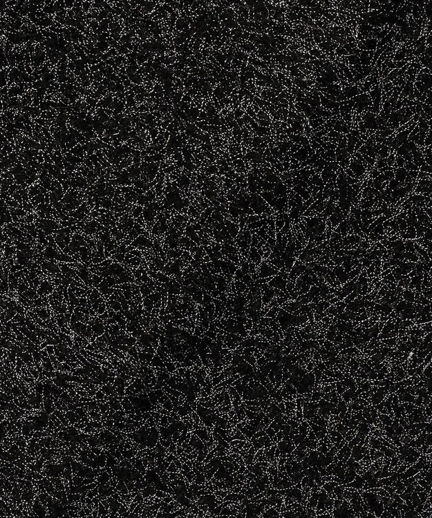 ICB ツイーディーニット ジップアップジレ ブラックミックス