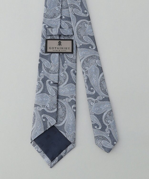 GOTAIRIKU GOTAIRIKU別注【日本製】シルク ネクタイ_ペイズリー柄 サックスブルー系4