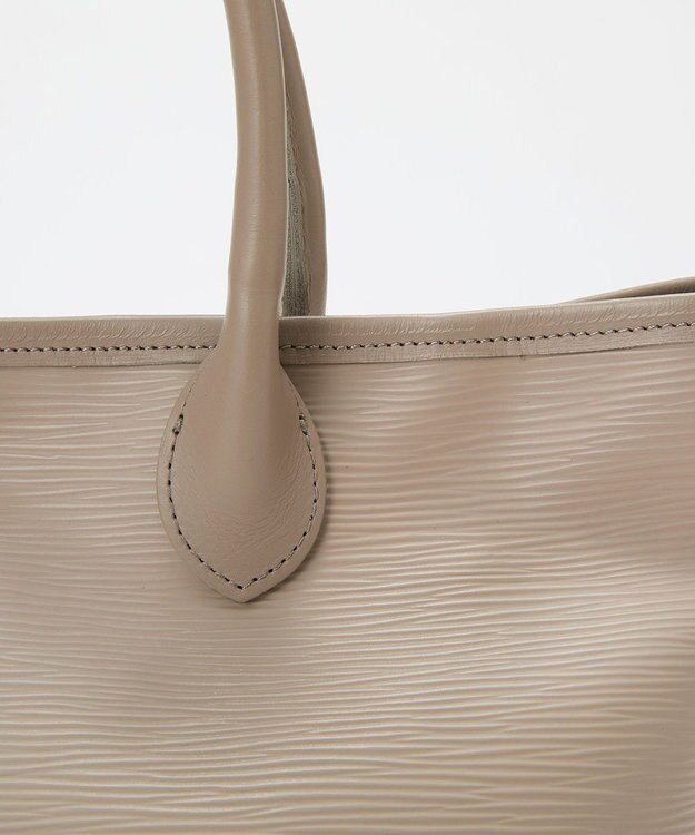 TOPKAPI 【Breath TOPKAPI】RIPPLE リプル レザーハンドル ミニ トートバッグ グレージュ