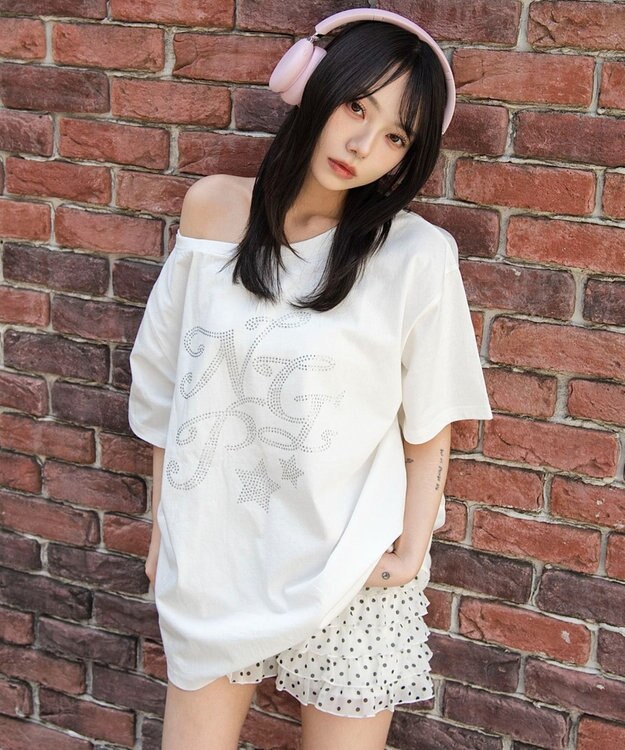 WEGO ２WAYグラフィックワンショルBIGT 柄8