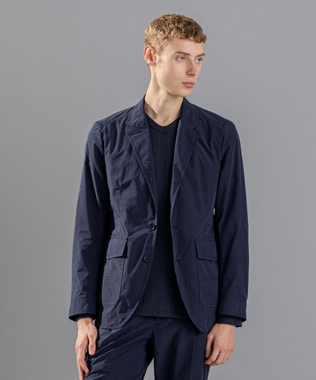 JOSEPH HOMME スプリットピーチクロス　ジャケット ネイビー系