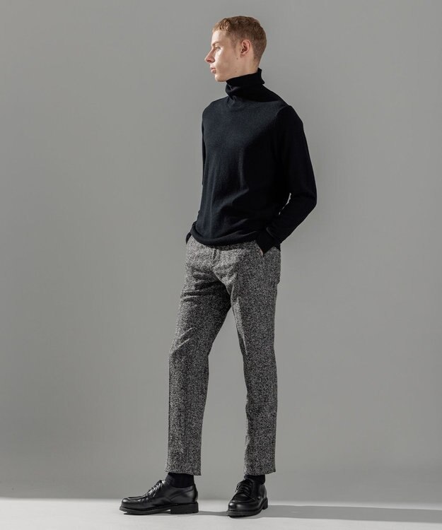 JOSEPH HOMME ピュアカシミヤ　タートルネックニット ブラック系