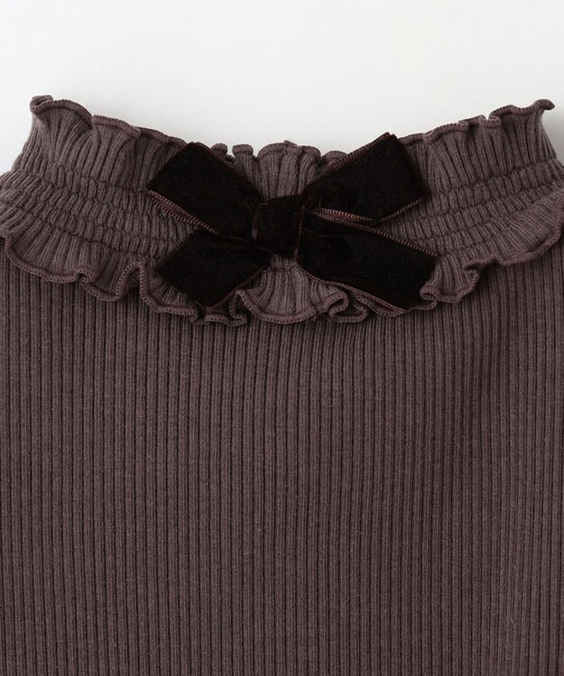 ANY KIDS バックリボン カットソー ブラウン