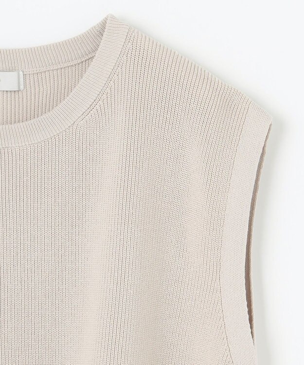 ANY スプリングニットベスト サンドベージュ