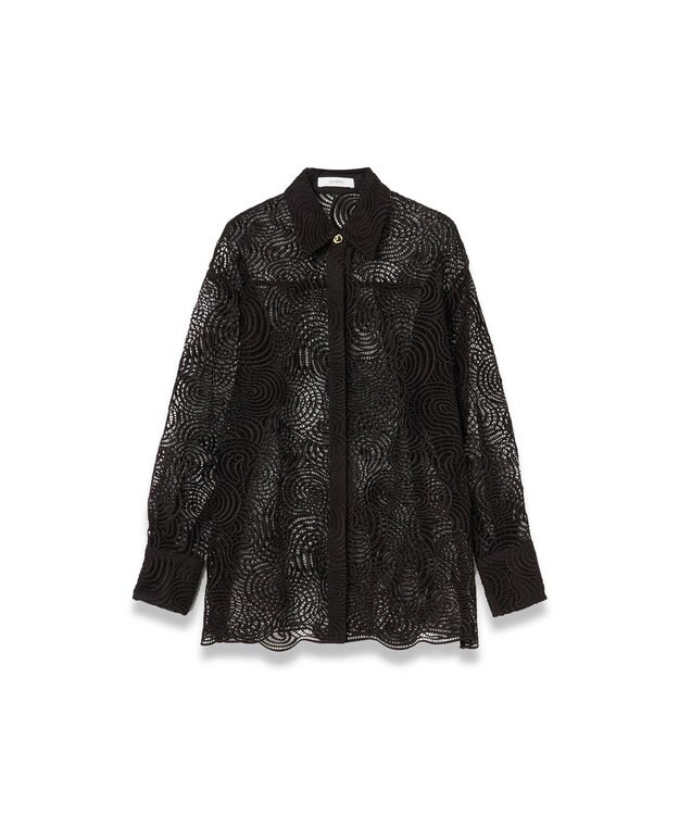 JOSEPH コードレース クロシェ　ブラウス Cocoa