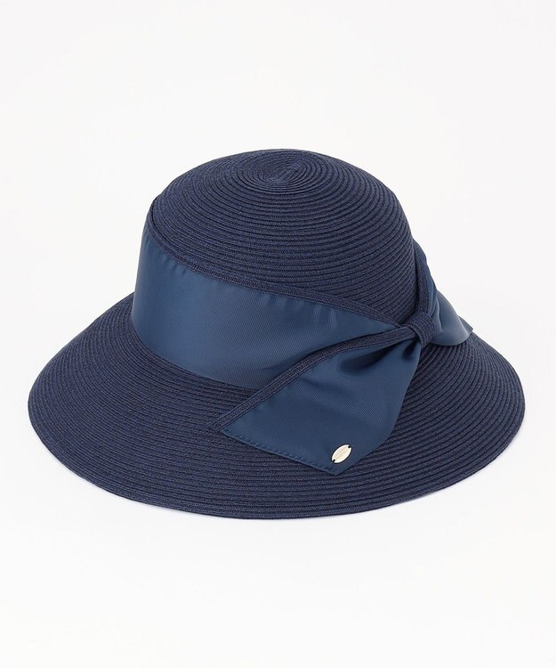 TOCCA 【サイズ調整可】WIDE BRIM BRAIDHAT 帽子 ネイビー系